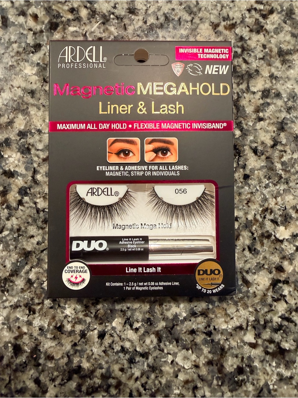 Ardell Magnetic MegaHold Liquid Liner & Lash 056, 1 pair